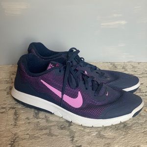 Blue and Pink Nike Sneakers